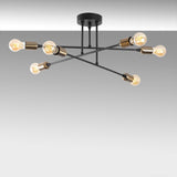 Lustra Fleur Chandelier, Negru, 66x66x27 cm