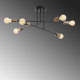 Lustra Fleur Chandelier, Negru, 66x66x27 cm