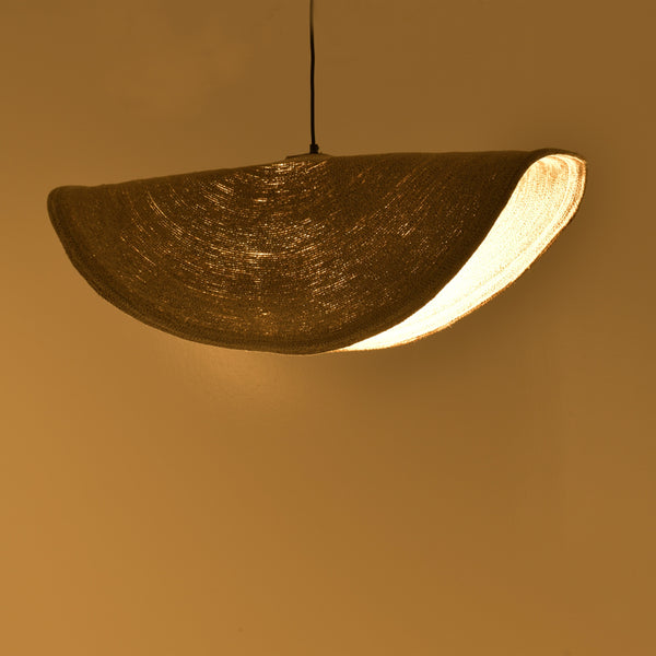 Lustra Fonlo ratan Natural si fier, 90x90x129 cm