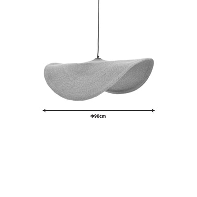 Lustra Fonlo ratan Natural si fier, 90x90x129 cm, detaliu produs