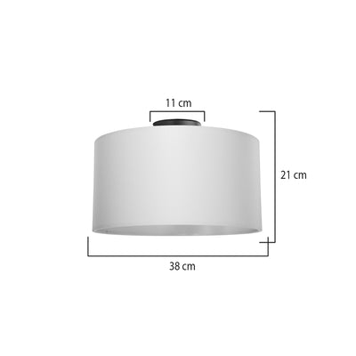 Lustra Garry, crem, D38x21 cm, perspectiva suplimentara