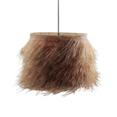Lustra Hairy Boho, Natural, 70x70x40 cm, imagine suplimentara