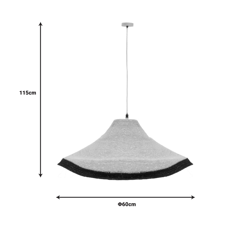 Lustra Hatty, Natural, 60x60x115 cm, perspectiva suplimentara