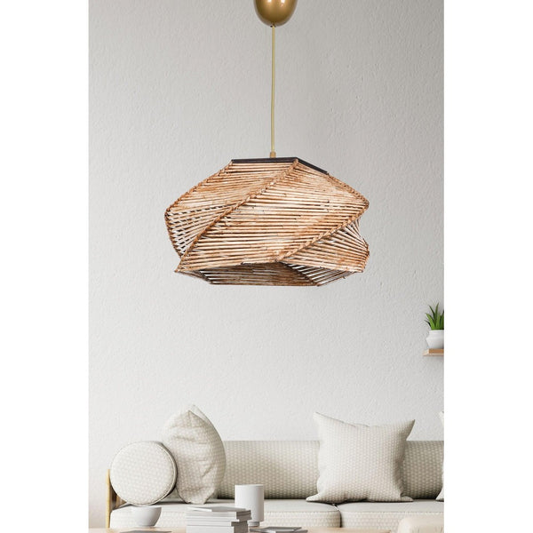Lustra HM190 Chandelier, Natural, 36x36x65 cm