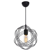 Lustra Idris negru D30x75 cm