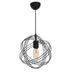 Lustra Idris negru D30x75 cm