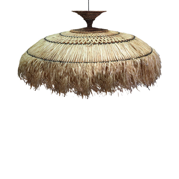 Lustra impletita Preliere Boho, Natural, 110x110x55 cm