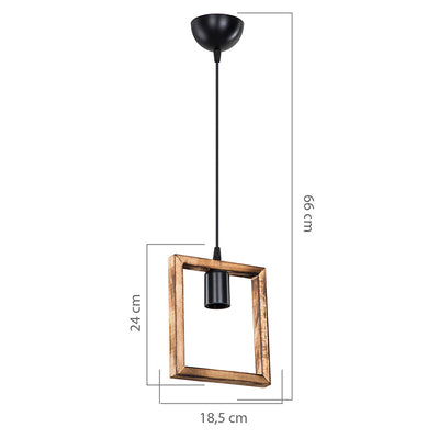 Lustra Isolate 27, nuc, 18x66 cm, perspectiva suplimentara