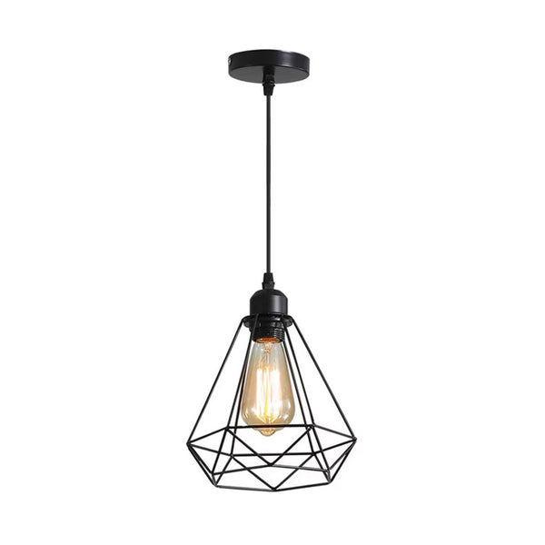 Lustra Jabrey metal, negru, 20x20x100 cm