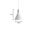 Lustra Jedren alb metal, 18x18x119 cm, imagine suplimentara