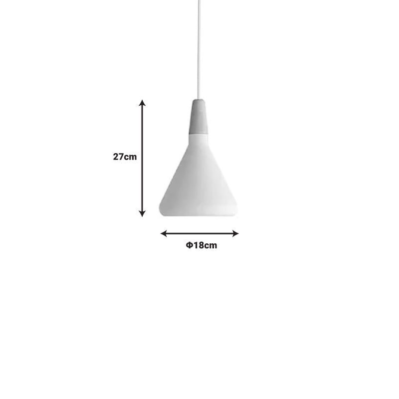 Lustra Jedren alb metal, 18x18x119 cm, imagine suplimentara