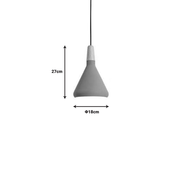 Lustra Jedren metal, gri, 18x18x100 cm