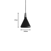 Lustra Jedren metal, negru, 18x18x100 cm, imagine suplimentara