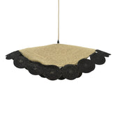 Lustra Kono Natural-negru 70x70x100 cm