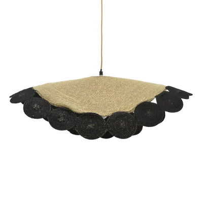 Lustra Kono Natural-negru 70x70x100 cm