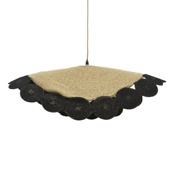 Lustra Kono, Natural-negru, 70x70x100 cm