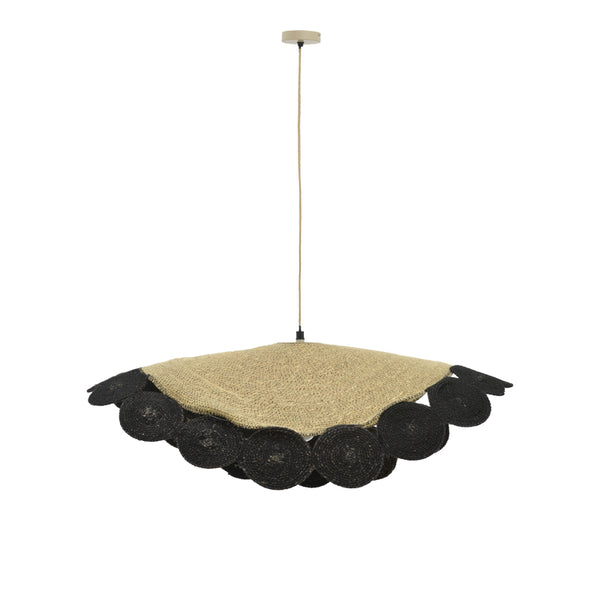Lustra Kono, Natural-negru, 70x70x100 cm