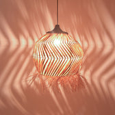 Lustra Koronse fibre eco, Natural, 55x55x68 cm, imagine suplimentara