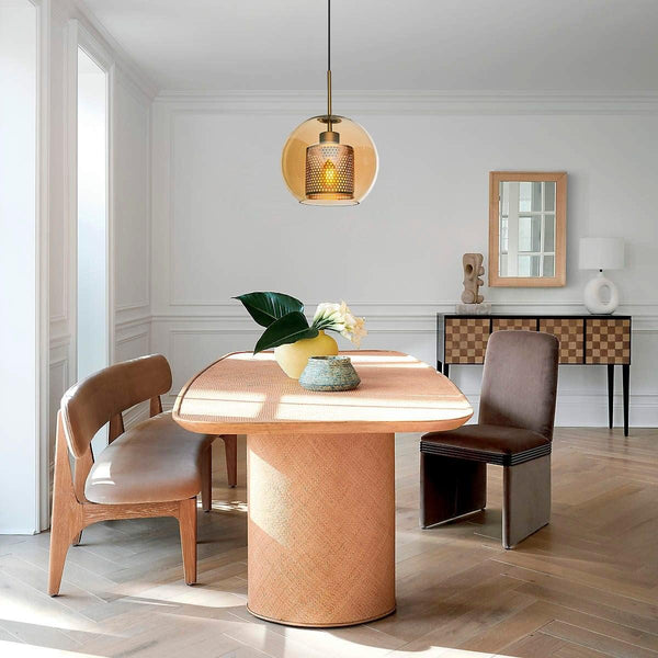 Lustra Krakow 3 Chandelier, Chihlimbar, 25x25x53 cm