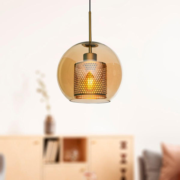 Lustra Krakow 3 Chandelier, Chihlimbar, 25x25x53 cm