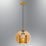 Lustra Krakow 3 Chandelier, Chihlimbar, 25x25x53 cm