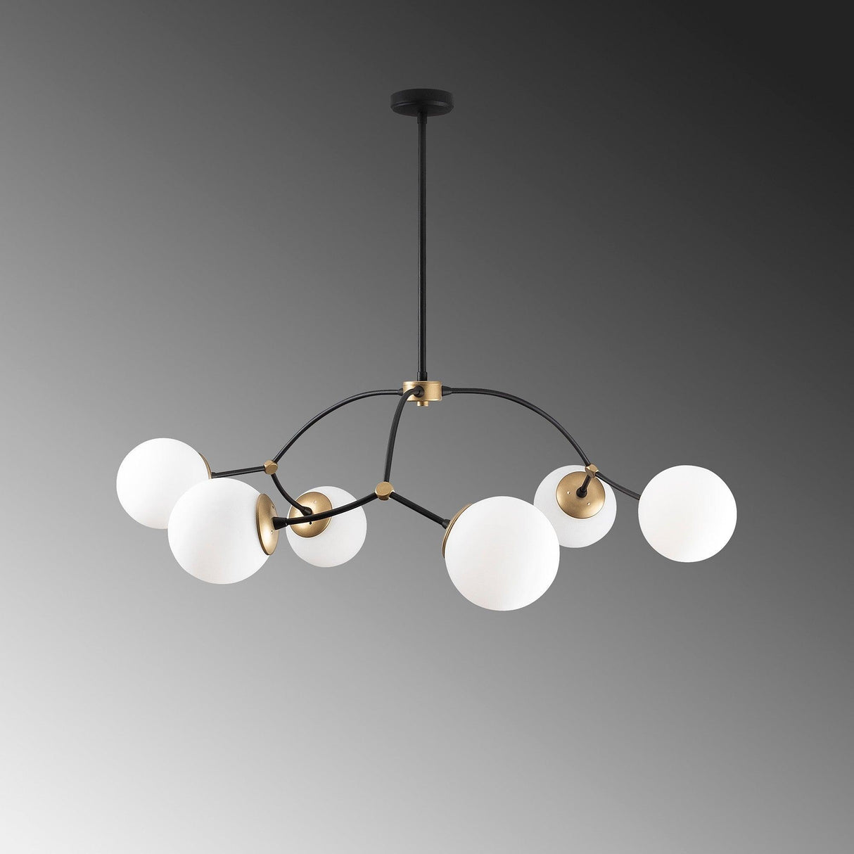 Lustra Kromozom Chandelier, Alb