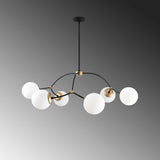 Lustra Kromozom Chandelier, Alb