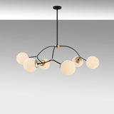 Lustra Kromozom Chandelier, Alb