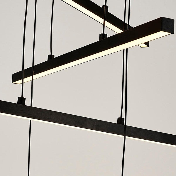 Lustra L1245 Chandelier, Negru, 90x90x120 cm