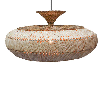 Lustra Lafrene din fibre eco Natural 90x90x43+ cm