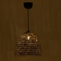 Lustra Lamper din rachita, Natural, D30x82 cm, imagine suplimentara