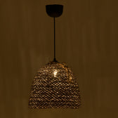 Lustra Lamper din rachita, Natural, D30x82 cm, imagine suplimentara
