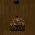 Lustra Lamper din rachita, Natural, D34x87 cm, imagine suplimentara