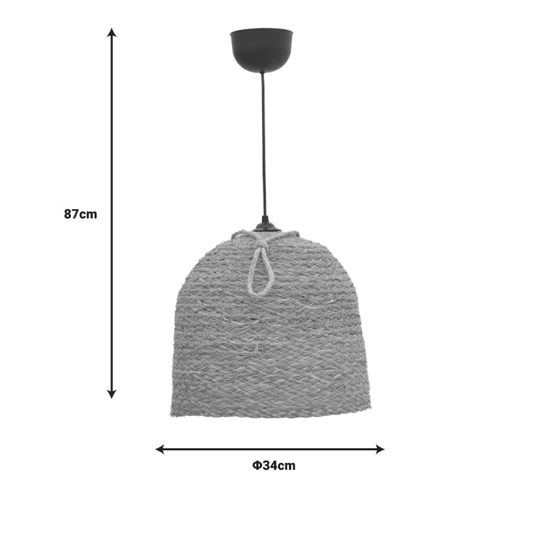 Lustra Lamper din rachita, Natural, D34x87 cm