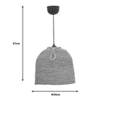 Lustra Lamper din rachita, Natural, D34x87 cm