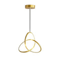 Lustra LED modernă Trinity, aurie, metal, 22x100 cm - Iluminare elegantă de la