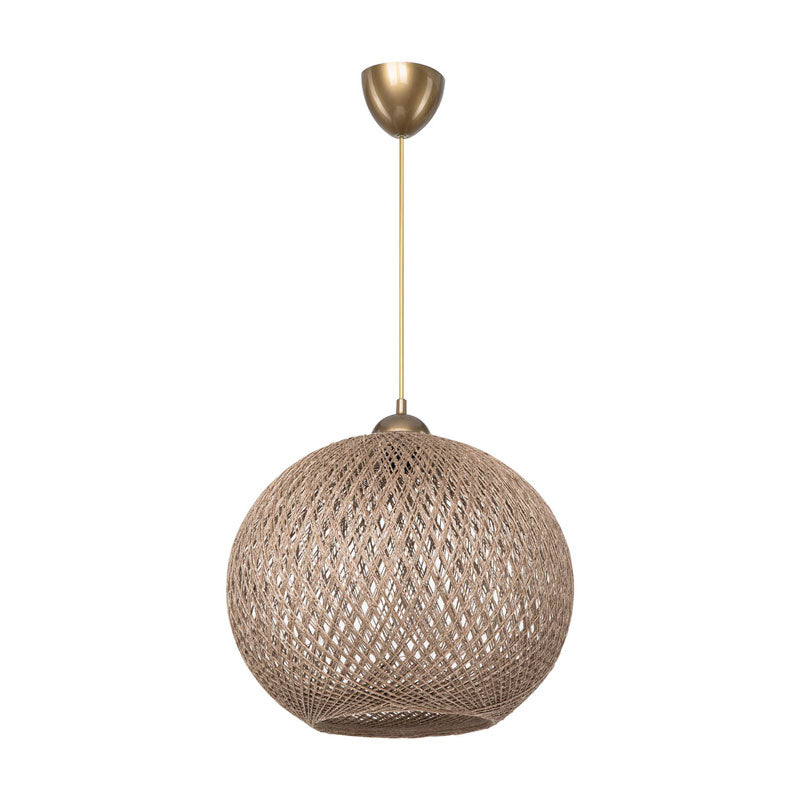 Lustra Leshia Ε27, Negru - Maro, D38x75 cm - Maro