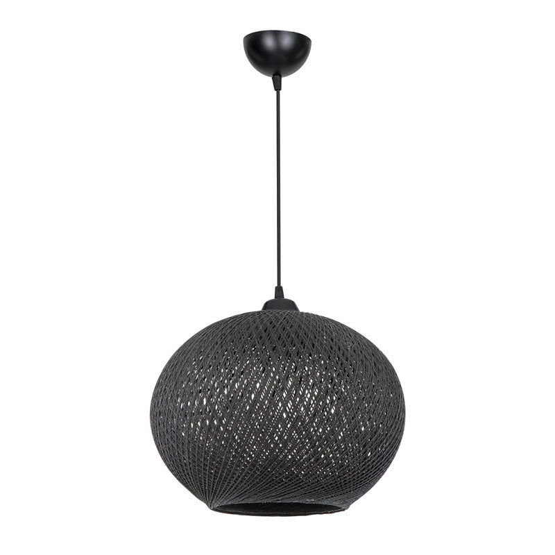 Lustra Leshia Ε27, Negru - Maro, D38x75 cm - Negru