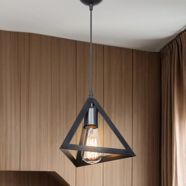 Lustra Lesly, Negru, 24x24x22 cm
