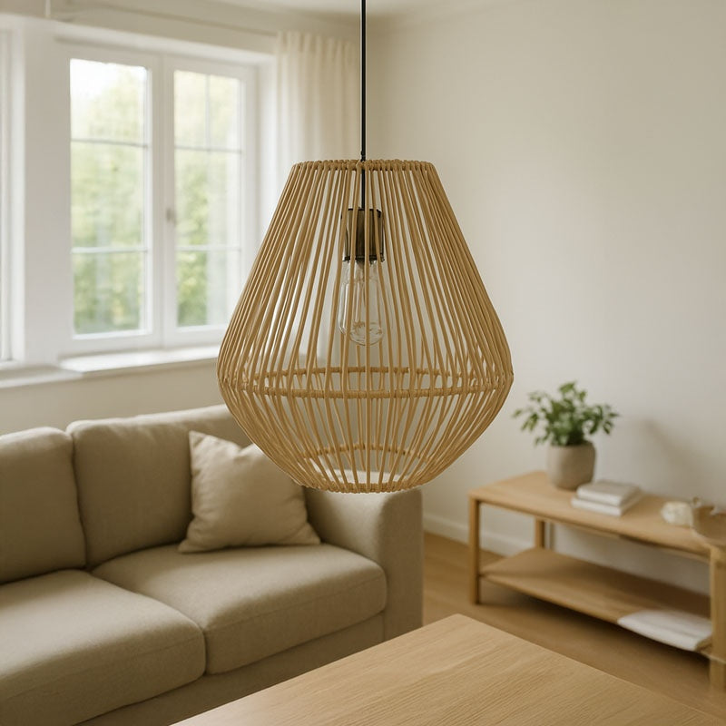Lustra Lilabel, Natural, D25x84 cm