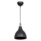 Lustra Lofty, metal, 18x18x22 cm - Negru