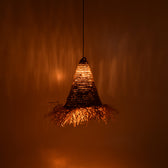 Lustra Malan Boho, Natural, 30x30x40 cm, imagine suplimentara
