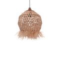 Lustra Marjione din fibre eco Natural 45x45x55+ cm