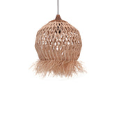 Lustra Marjione din fibre eco Natural 45x45x55+ cm