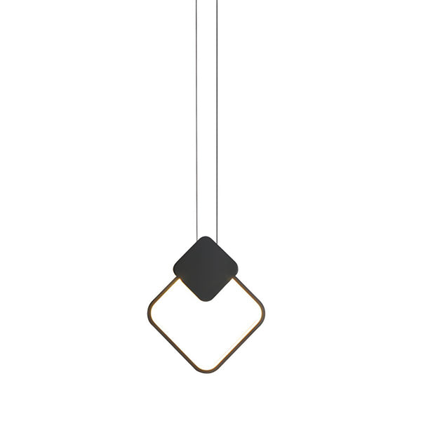 Lustră metalică cu LED Teebo, metal, negru, 23x20x29 cm