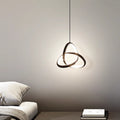 Lustră metalică cu LED Trinity, negru, 22x100 cm, imagine suplimentara