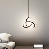 Lustră metalică cu LED Trinity, negru, 22x100 cm
