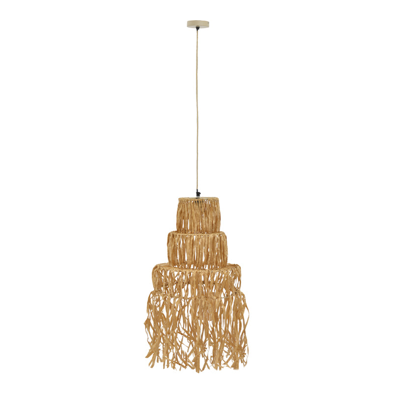 Lustra Nairan, Natural, 30x30x125 cm, imagine suplimentara