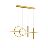 Lustra Neron, Metal, 100x25x26 cm - Auriu