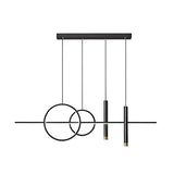 Lustra Neron, Metal, 100x25x26 cm - Negru